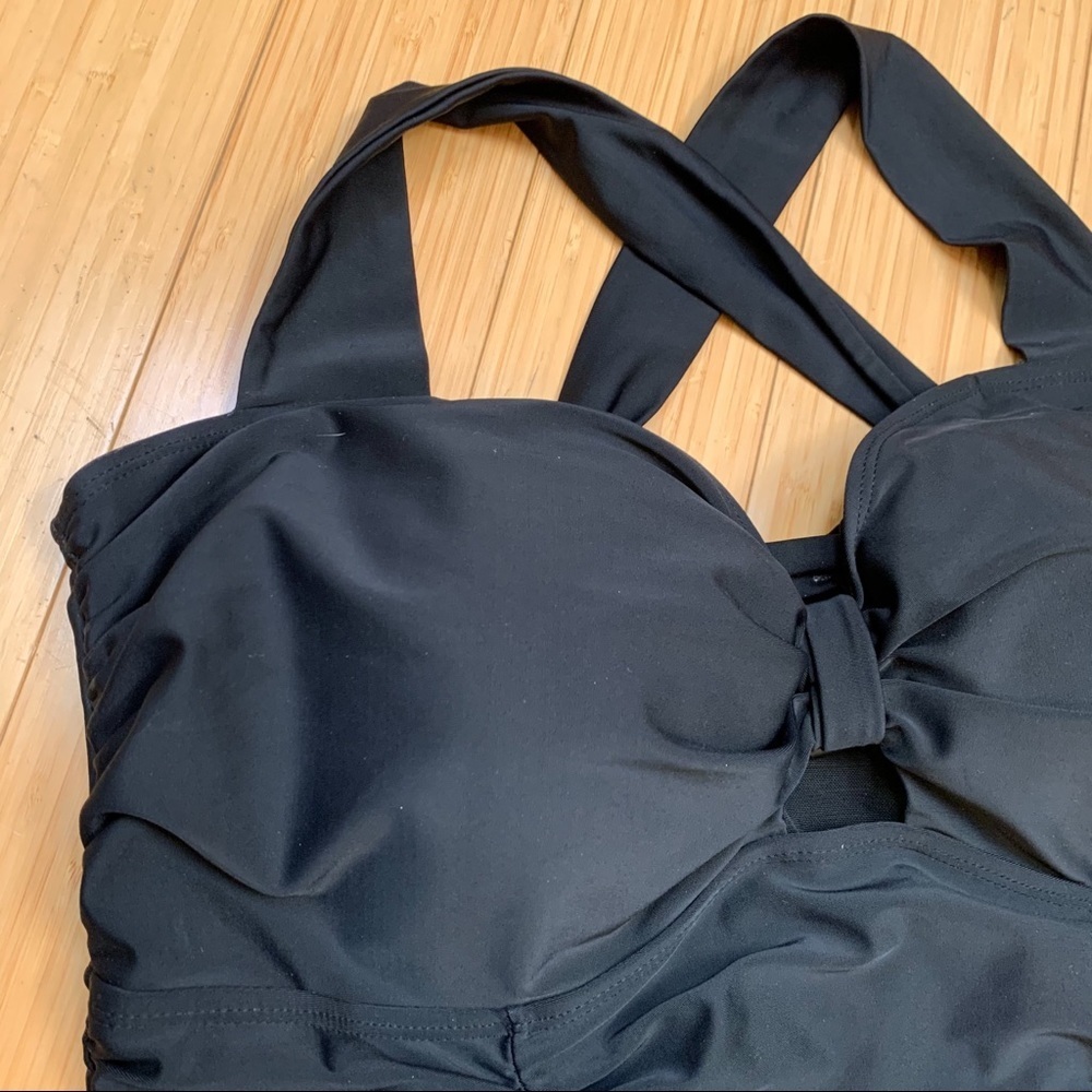 Torrid Black One Piece Swimsuit, Plus 4 4x. - Picture 4 of 8